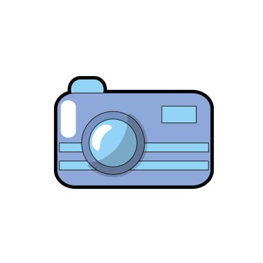 dijital kamera teknolojisi ekipmanları nesne vektör çizim