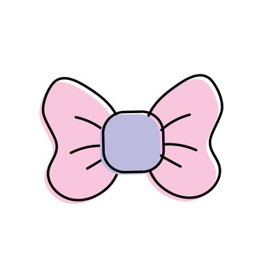sevimli riibon yay süsleme tasarlamak vektör
