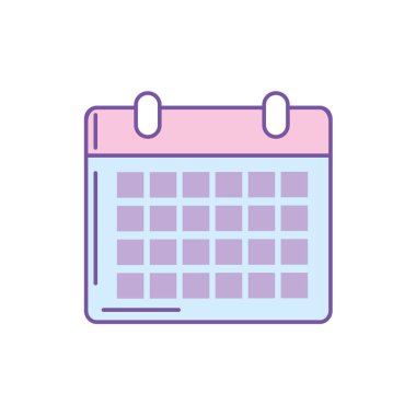 Takvim olayları illüstrasyon vektör önemli organizar için