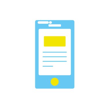 iş dijital belge vektör çizim ile Smartphone