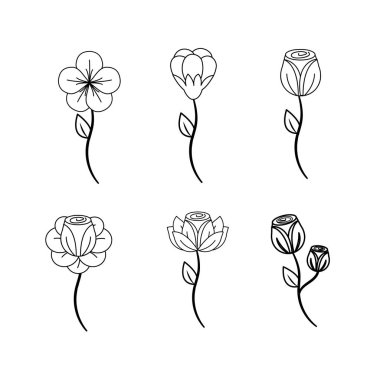 güzel bahar çiçekleri kutsal kişilerin resmi, vektör çizim tasarım