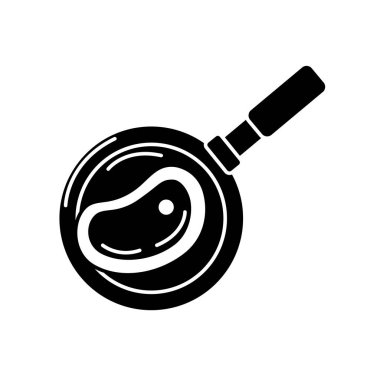 tava vektör illüstrasyon içinde kontur lezzetli et