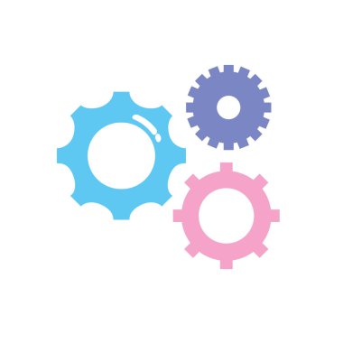 gears engineering industry process technology vector illustration