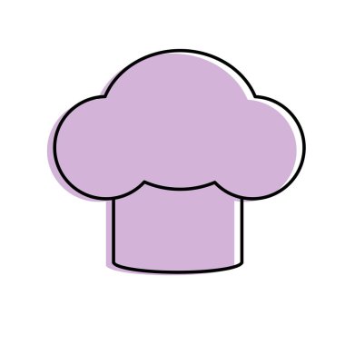 şapka şef mutfak malzemesi mutfağı vektör çizim için