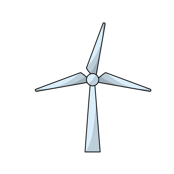 Windpower Teknoloji Çevre Koruma Vektör Çizim Için — Stok Vektör