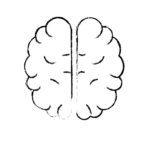 Фігура Творчий Мозок Ідеєю Над Білим Тлом Векторні Ілюстрації — стоковий вектор