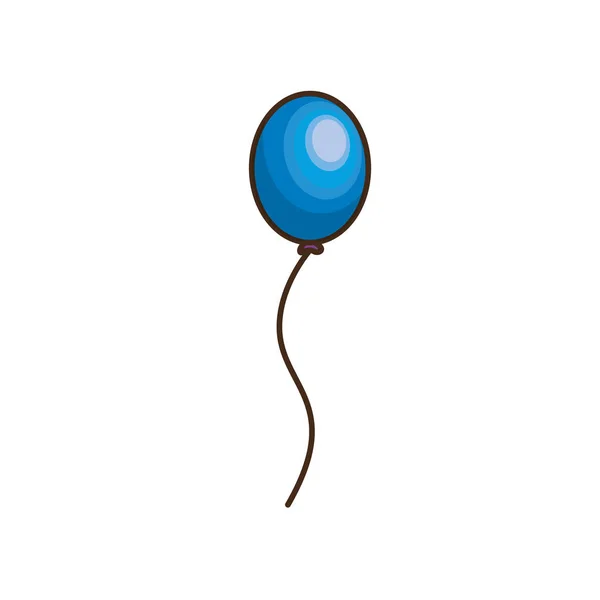 Fête Ballon Décoration Anniversaire Heureux Illustration Vectorielle — Image vectorielle
