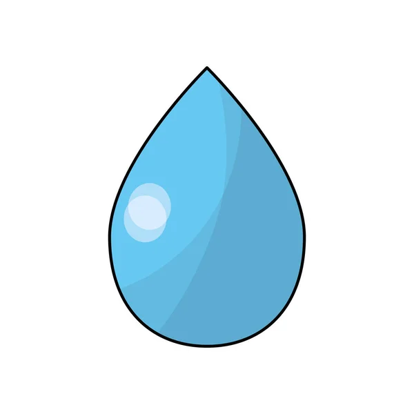 Water Drop Symbol Environment Care Vector Illustration — Stock Vector