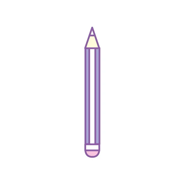 Pencil Tool Design Study Write Vector Illustration — Stock Vector