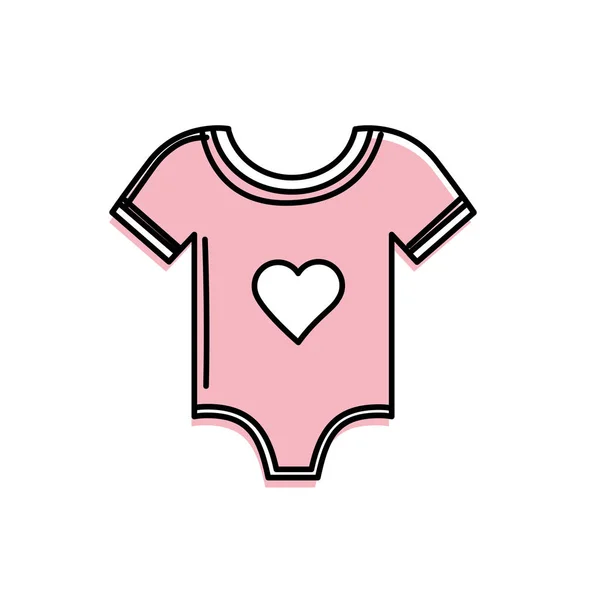 Baby Girl Kläder Som Används För Att Sova Vektor Illustration — Stock vektor