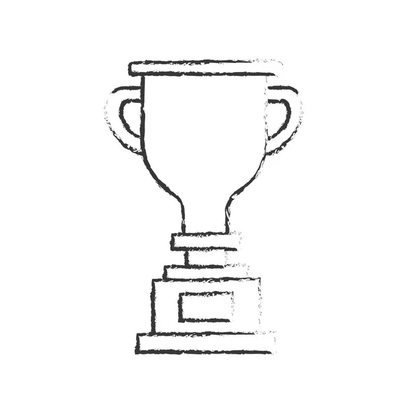 Figure Prize Symbol Winner Champion Vector Illustration — Stock Vector