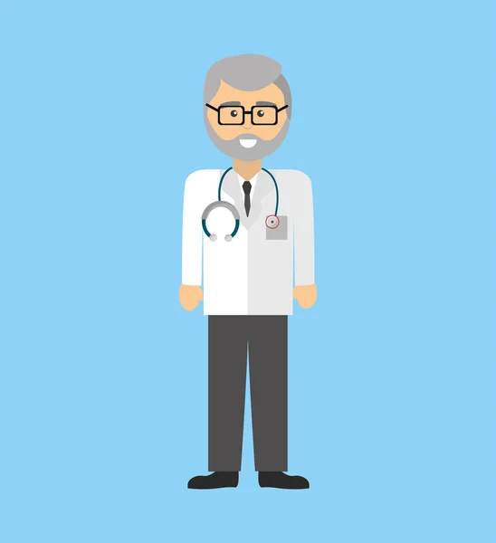 Imagen Del Icono Del Médico Del Hospital Diseño Ilustración Vectorial — Vector de stock