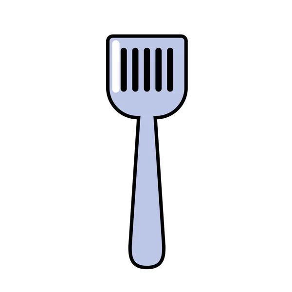Шпатель Єкт Кухонного Посуду Кухні Векторні Ілюстрації — стоковий вектор