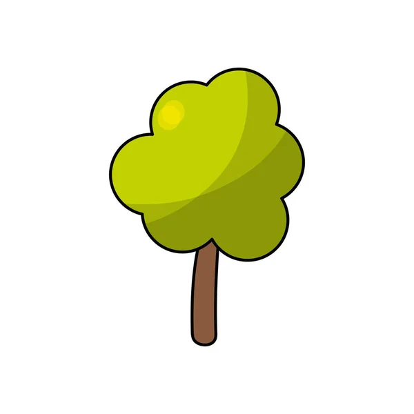 Árbol Natural Ecología Icono Cuidado Ilustración Vectorial — Archivo Imágenes Vectoriales