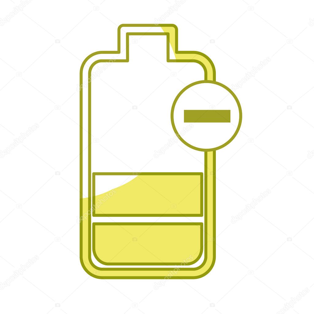 battery power electric digital charge, vector illustration