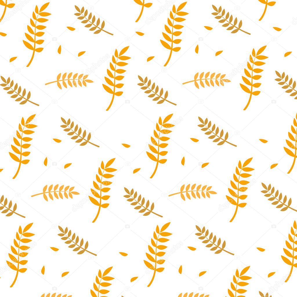 nice wheat bakery background design, vector illustration