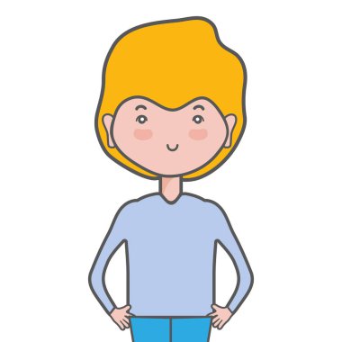 saç tasarım vektör çizim ile şirin adam