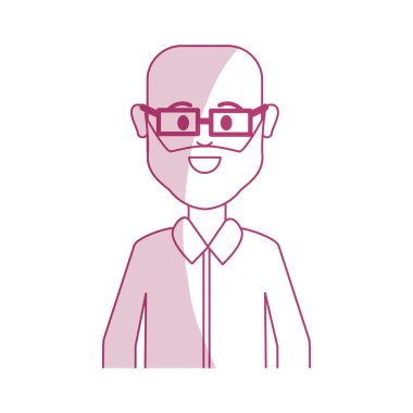 gömlek ve pantolon rahat bez, vektör çizim adamla siluet