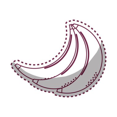 etiket siluet babanas simge stok, vektör çizim tasarım görüntü meyve