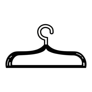 kontur güzel elbise askısı nesne tasarlamak vektör