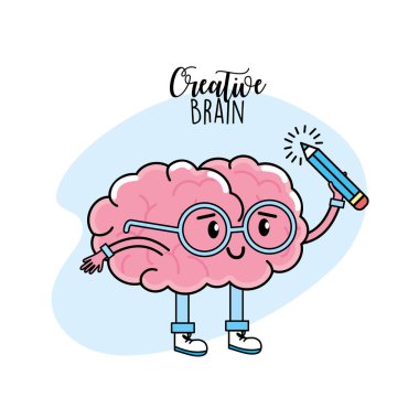 Kawaii ruh sağlığı için yaratıcı süreç tasarlamak vektör