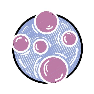 gezegen astral yıldız, vektör çizim ile Bulutsular uzayda