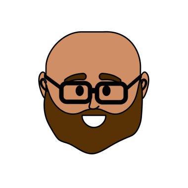 Avatar adam başına sosyal Kullanıcı vektör çizim