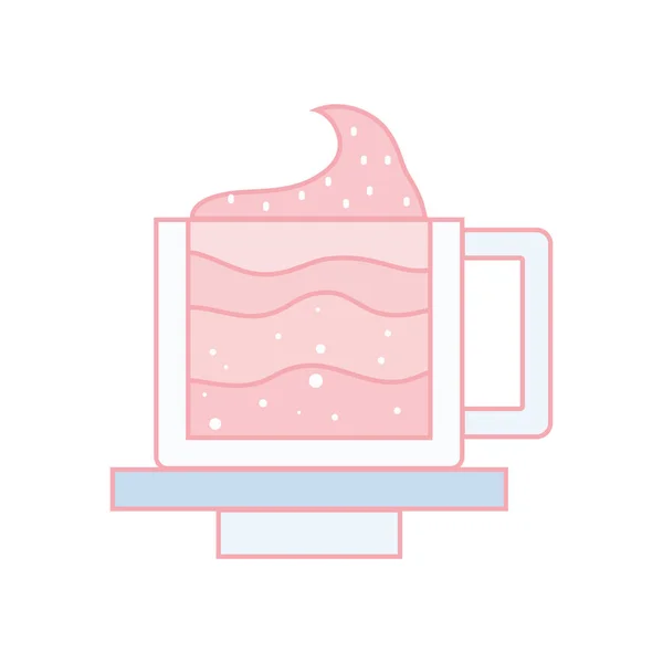 Sabroso Café Expreso Taza Vector Icono Ilustración — Archivo Imágenes Vectoriales