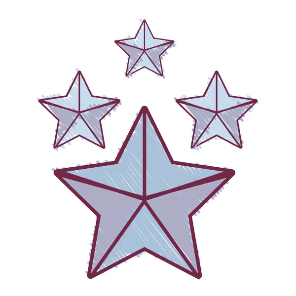 Schönheit Sterne Glanz Dekoration Design Vektor Illustration — Stockvektor