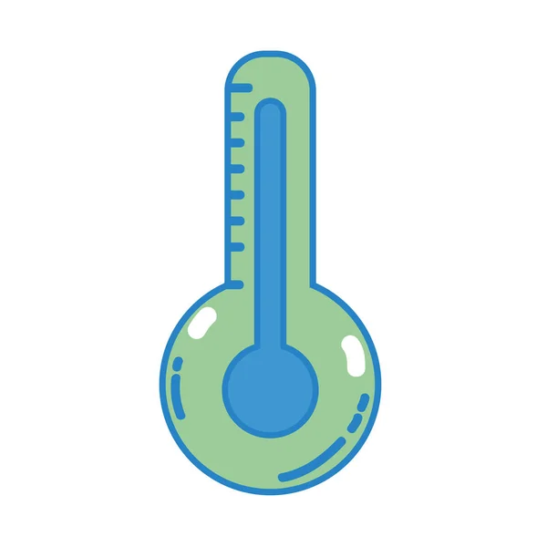 温度とインジケーターの熱い楽器ベクトル図の温度計測定 — ストックベクタ