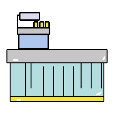 teknoloji ürünleri illüstrasyon vektör kontrol etmek için kasa