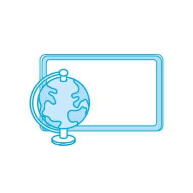 dünya gezegen harita Resepsiyon vektör çizim nesnesiyle kontur yazı tahtası