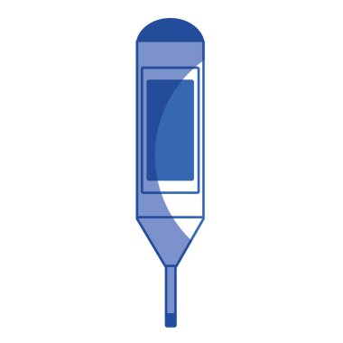 İnsanlar vektör çizim sıcaklığını bilmek siluet termometre enstrüman