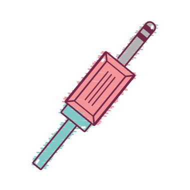 Ses elektrik kablosu araç vektör çizim