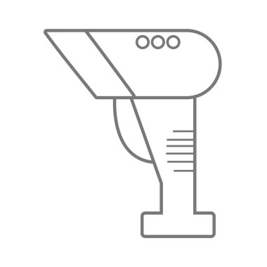 siluet barkod okuyucu teknoloji lazer tarama vektör çizim ile