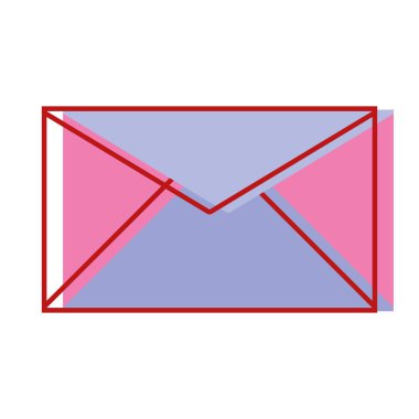 e-posta mektup mesaj stil tasarlamak vektör