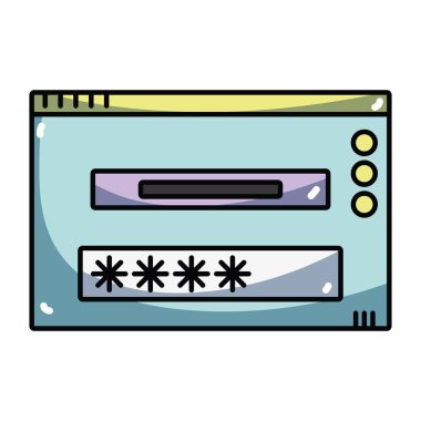 pencere web teknoloji öğe tasarlamak vektör