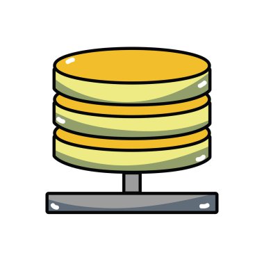 veritabanı teknolojisi conection sunucu bilgi vektör çizim için