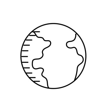 satır dünya gezegen Coğrafya okyanus harita vektör çizim ile