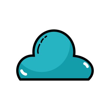 güzel bulut gökyüzü tasarlamak vektör şehrinde hava durumu