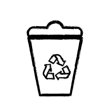 Şekil çevre bakım vektör çizim için geri dönüşüm