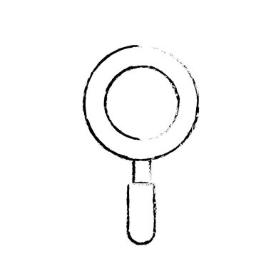 Şekil magniifying cam nesne ve okul araç vektör çizim