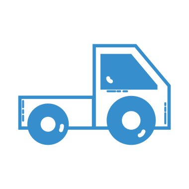 siluet gövde araç taşıma tarzı tasarım vektör çizim