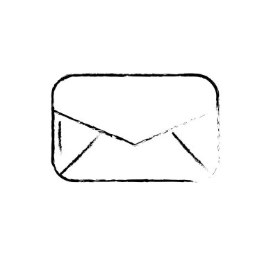 e-posta mektup tipografi kartı simge vektör çizim şekil