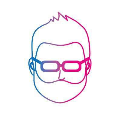 satır varsayılan avatar adam sosyal Kullanıcı vektör çizim için