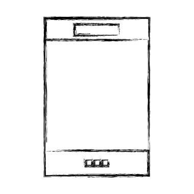 Smartphone elektronik teknoloji iletişim şekil ve vektör çizim konuşmak