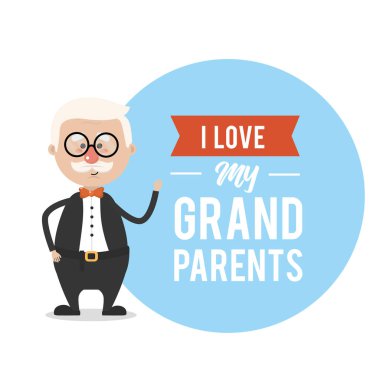 benim dedesi kartı tasarım vektör çizim seviyorum