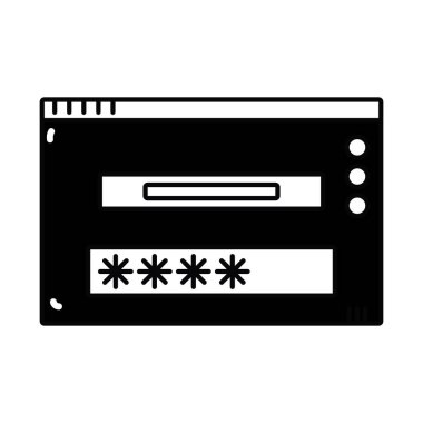 kontur pencere web teknoloji öğe tasarlamak vektör