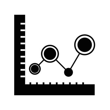 dağılım istatistiklerini grafik Diyagramı veri satırı vektör çizim ile