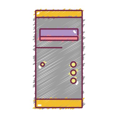 teknoloji sabit disk elektronik eleman vektör çizim